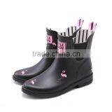 100% Rubber Boot Cotton Lining Elastic Gore Soft EVA Footbed Warm Waterproof Fashion Ankle Chelsea Wellies Rain Boots Shoes thumbnail-1