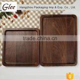 Marvelous Trendy Eco-friendly Black Walnut Lumber Wood Plate ,Wooden Square Shape Serving Tray/Dishes thumbnail-2