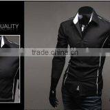 Stylish Slim Shirts New Italian Designs Fashion Shirts for Man MOQ 10PCS MIX COLORS thumbnail-4