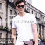 2016 Hot Selling New Design Wholesale China Factory Plain White T-shirts White thumbnail-1