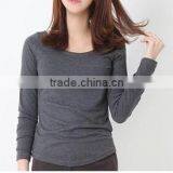 Plain T-shirt for Lady, 100% Cotton, Long Sleeve thumbnail-2