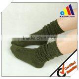 Loose Soft Acrylic Wool Check Knee Socks thumbnail-1