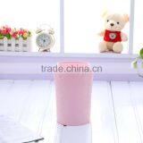 Plastic Kichen Waste Bin Office Round Blue and Pink Paper Trash Can thumbnail-3