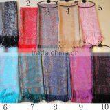 Wholesale Factory Russian Lady Paisley Pashmina Shawl 100%rayon thumbnail-3