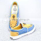 Comfortable Design Student Fashion Flat Slip-on Men Canvas Shoes With Rivet thumbnail-3