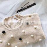 1-7 Years 2017 New Wholesale Autumn Cotton Knitted Embroidery Balls Kids Girls Sweaters (pick Size) thumbnail-3