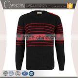 2015 Hot Selling Pullovers Mens Red Black Striped Sweater thumbnail-1