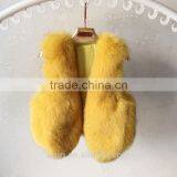 2016 Full Genuine Leather Real Fox Fur Coat Female Short Design Fox Fur Vest Slim Waistcoat Women Fur thumbnail-4