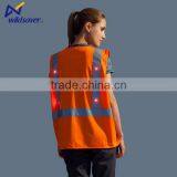 Working Outdoors Flashing Safety Vest With Reflective Fabric thumbnail-4
