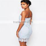 Arrival African Female Prom Party Dress for Party Bodycon Fit Lace Embroidered Prom Dress for OEM thumbnail-3