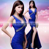 New Fashion Party Dress Long Slim Shoulders Sexy Long Gowns Dress for Hot Ladies thumbnail-1