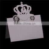 Paper Wedding Party Name Place Card Crown Mauve thumbnail-1