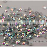 Hot Fix Rhinestones Round Shape & Flatback & Glass Crystal Material