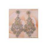 Sell Rhinestone Filigree Dangle Earrings thumbnail-1