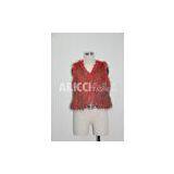 Faux Fur Vest, Fake Fur Vest, Artificial Fur Vest AR1199 thumbnail-1