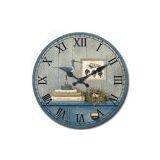 MDF Clock/MDF Wall Clock/MDF Clock With Printed Paper thumbnail-1
