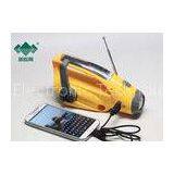 Portable Weatherband Rechargeable Hand Crank Radio Flashlight With AM FM Radio
