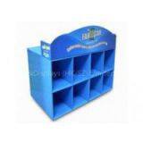 Fashion Blue Cardboard Counter Displays Stores ENCD047 With UV Coating for Collecting