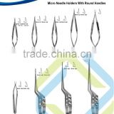 91 Micro Needle Holders With Round handles
