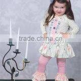 Charming Floral Printed Cotton Girls Wholesale Clothes thumbnail-6