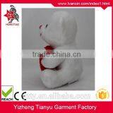 White Plush Stuffed Bear Soft Toy, Teddy Bear Shaped Plush Valentine Day Bear With Heart for Girl thumbnail-3