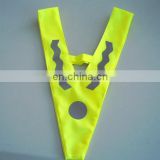V-shape Safety Vest, Made of Reflective Material for Children, Various Sizes Available