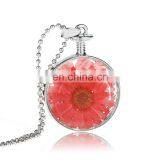 Mother's Day Dried Flowers Glass Essential Oil Diffuser Necklace thumbnail-5