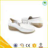 2015 New Design White Leather Nurse Shoes White Lace Up Nurse Shoes thumbnail-1