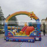 Inflatable Sponge Bob City Playground,children Playground