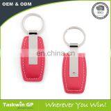 Good Quality Promotional Custom Leather Keychain and Metal Keyring thumbnail-3