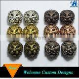 Animal Shaped Beads Alloy Metal 12mm*12.5mm Lion Head Beads for Bracelet Making