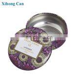 Wholesale Custom Printed Emboss Small Round New Scented Soy Candle Tin Box thumbnail-2
