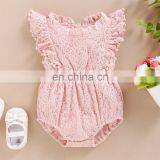 Butterfly Sleeve Baby Romper Ruffle Lace Bodysuit One Piece Jumpsuit thumbnail-4