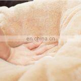 Luxury Dog Cat Bed With Blanket Machine Washable Pet Bed Sofa With Soft Fleece Fabric thumbnail-5