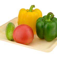 Biodegradable & Compostable Wooden Plates Disposable Bamboo Plates & Bamboo Tableware Elegant Dinnerware for Parties & Upscale Events thumbnail-3