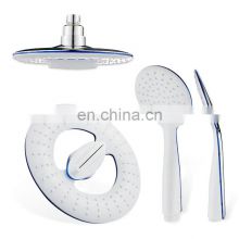 Ultra-Thin Design High Pressure WaterfallRain over head shower and hand shower sets for Hotel