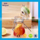 500ml Airtight Glass Milk Bottle Empty Clear Glass Beverage Bottle With Swing Top thumbnail-6