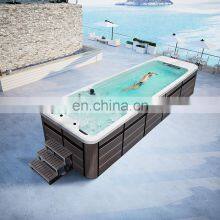 Large Outdoor Freestanding Fibreglass Balboa Swim Spa Hot Tub Swimming Pools Bathtub 6m for Family thumbnail-3