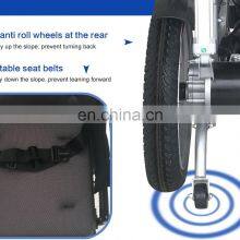Electric Wheelchair Cushion With Pu Dly Seat Painting Oem Steel Powder Folding Material Therapy thumbnail-3