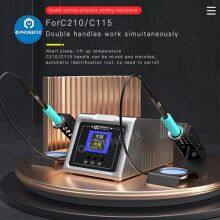 I2C 1SCN Dual-Handle Soldering Station With C210/C115 Handles &Tips For Phone PCB Repair thumbnail-2