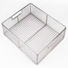 Customized Rectangle 304 Stainless Steel Wire Mesh Basket For Storage thumbnail-3