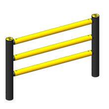 Guard Rails for Platform Protection Three Rail Barriers Carpark Barrier thumbnail-3