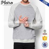 Grey Marl Raglan Sleeve Self Fabric Neck And Wrist Sweatshirts thumbnail-1