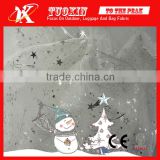 whole sale star print organza fabric for Christmas decoration