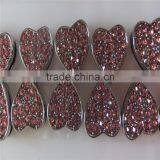 Factory Direct Supply of Encrusted With Diamonds 10MM Wear Jewelry Slider Heart Charms thumbnail-3