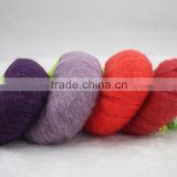 European market Soft knitted mohair napped fancy yarn for mohair sweater