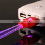 Hot Sale Red Yellow Led Flashing Light Flat Usb2.0 Connector Usb Data Cable for Nokia Ca-50