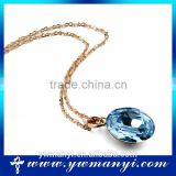2016 wholesale newest rhinestone elegant blue crystal pendant