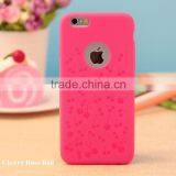 Ultra Thin Soft TPU Material With Cherry and Daisy Emboss Pattern Multi Color 360 Protective Back Cover for Iphone6 6plus thumbnail-5