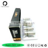 100% Authentic Aspire Electronic Cigarette Replacement Bottom Dual Coil 1.6/1.8/2.1ohms Aspire BDC Coil Head